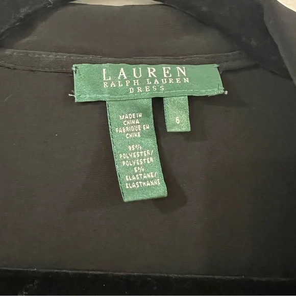 Lauren Ralph Lauren Women's Collared Sleeveless Wrap Dress
Cocktail Black Size 6 - Picture 3 of 4